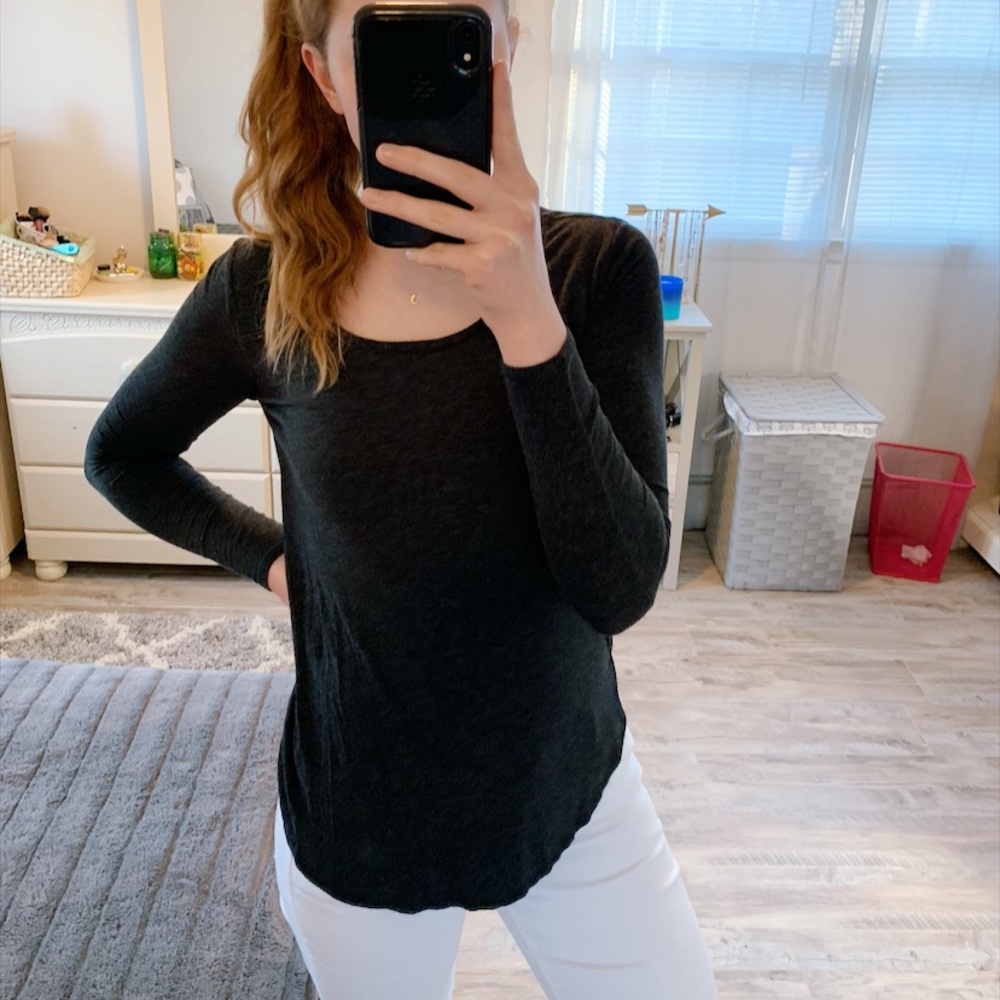 A&F Dark Grey Long Sleeve ⚡️Size S